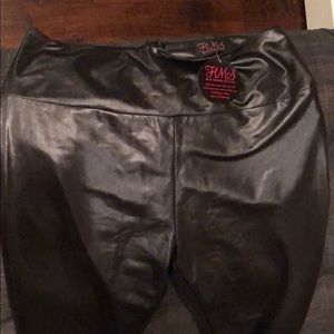 Hot Miami Styles Faux Leather Leggings Never Worn